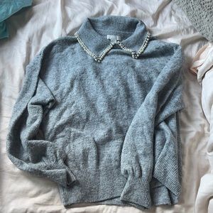 H&M Collared Pearl Sweater
